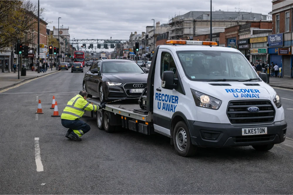 Audi A6 Car Recovery Romford Town Centre