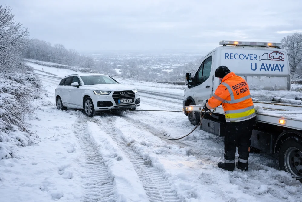 Audi Snow Winch Recovery London