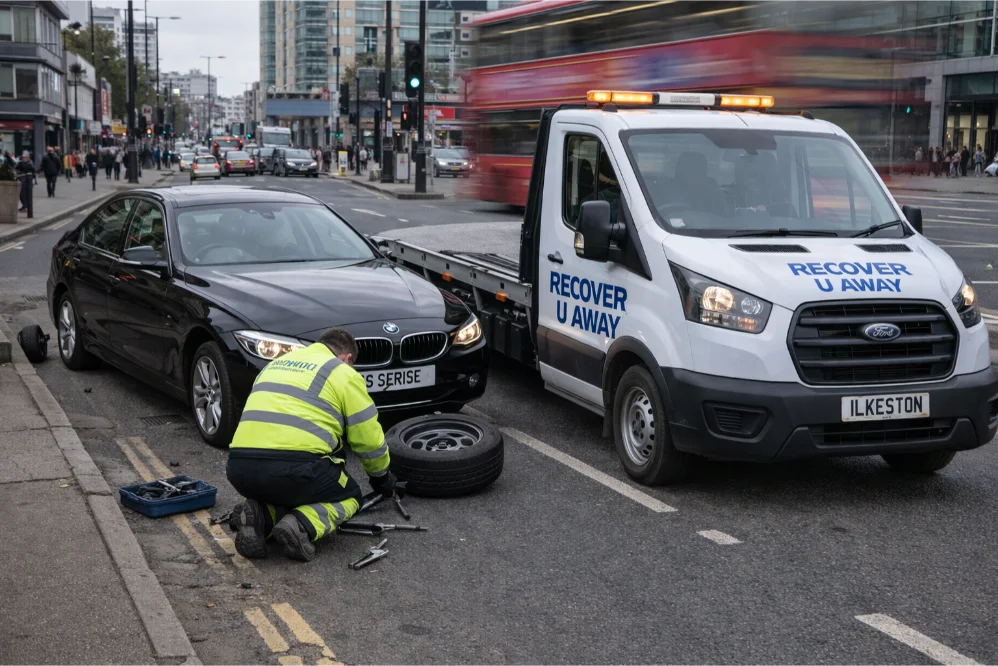 BMW 3 Series roadside tyre repair london