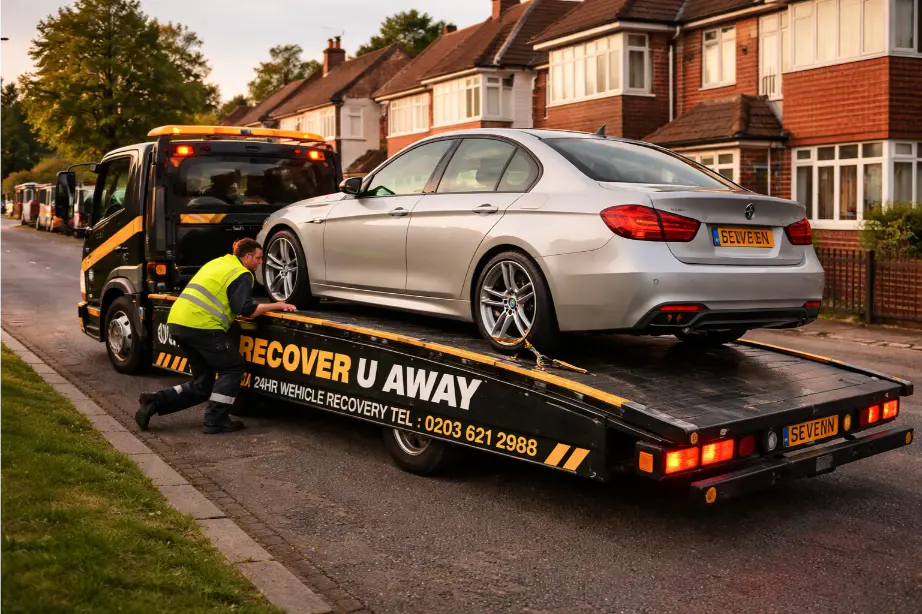bmw car recovery ilford residential flatbed