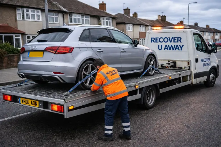 Audi A6 car recovery Dagenham