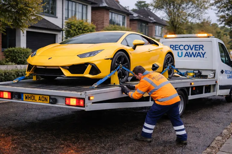 Lamborghini luxury car recovery hornchurch
