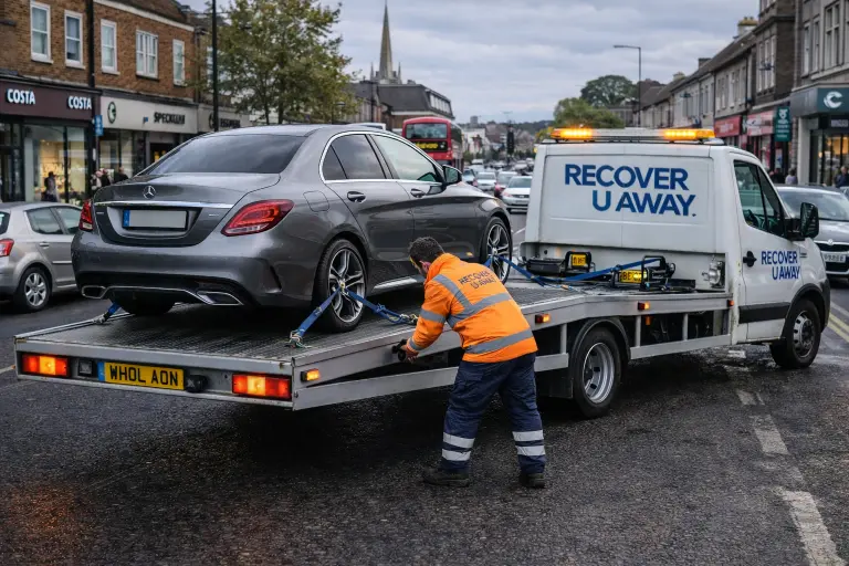 Hornchurch Mercedes-C-class emergency towing
