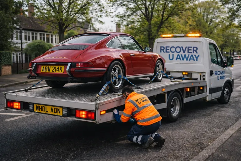 Porsche 911 car transport Ilford