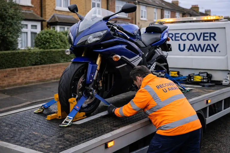 Kawasaki motorbike Chadwell heath recovery