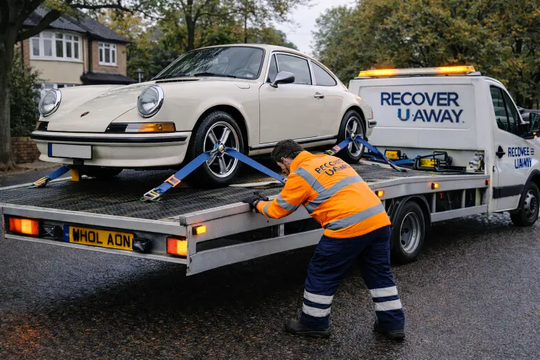 Porsche classic car Chadwell heath recovery
