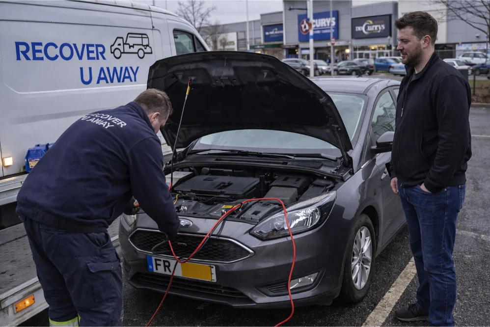 Roadside assistance Jump start ford focus Romford