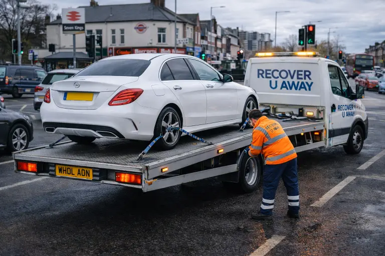 Seven Kings Mercedes C-class emergency towing