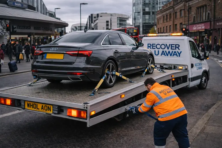 Stratford Audi A6 Car recovery