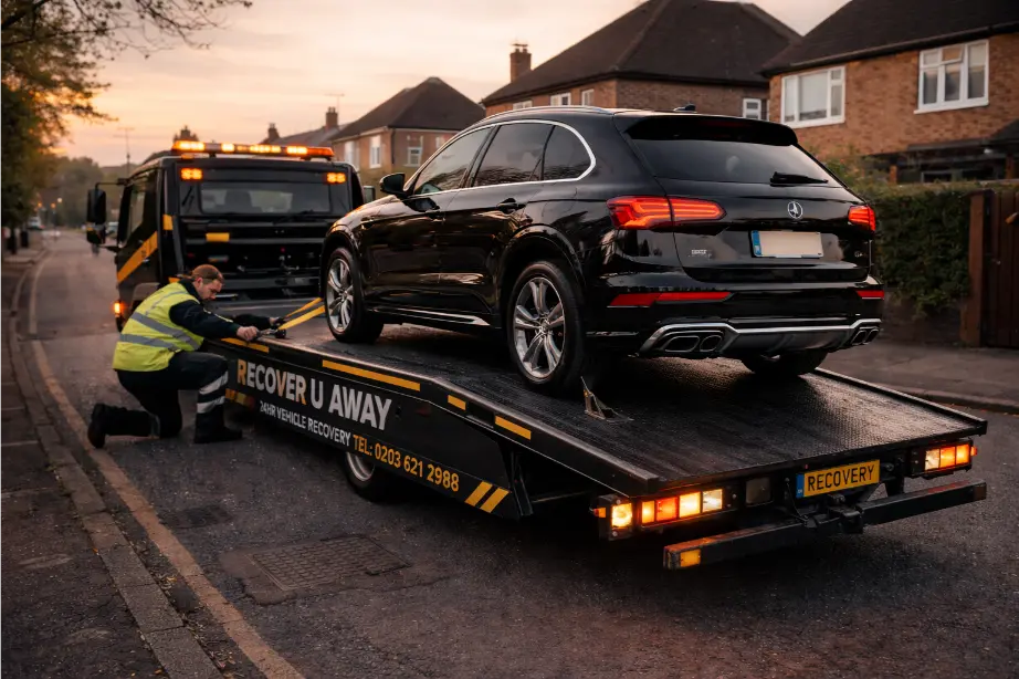 suv recovery ilford luxury vehicle flatbed 1