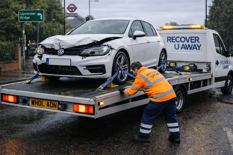Accident recovery Volkswagen Upminster Bridge