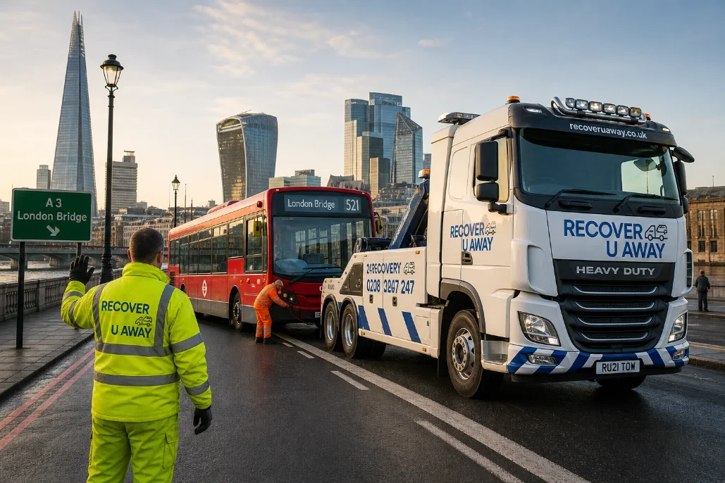 bus recovery london bridge heavy duty service