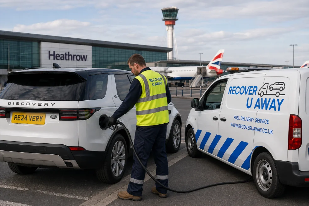 fuel delivery land rover heathrow airport london