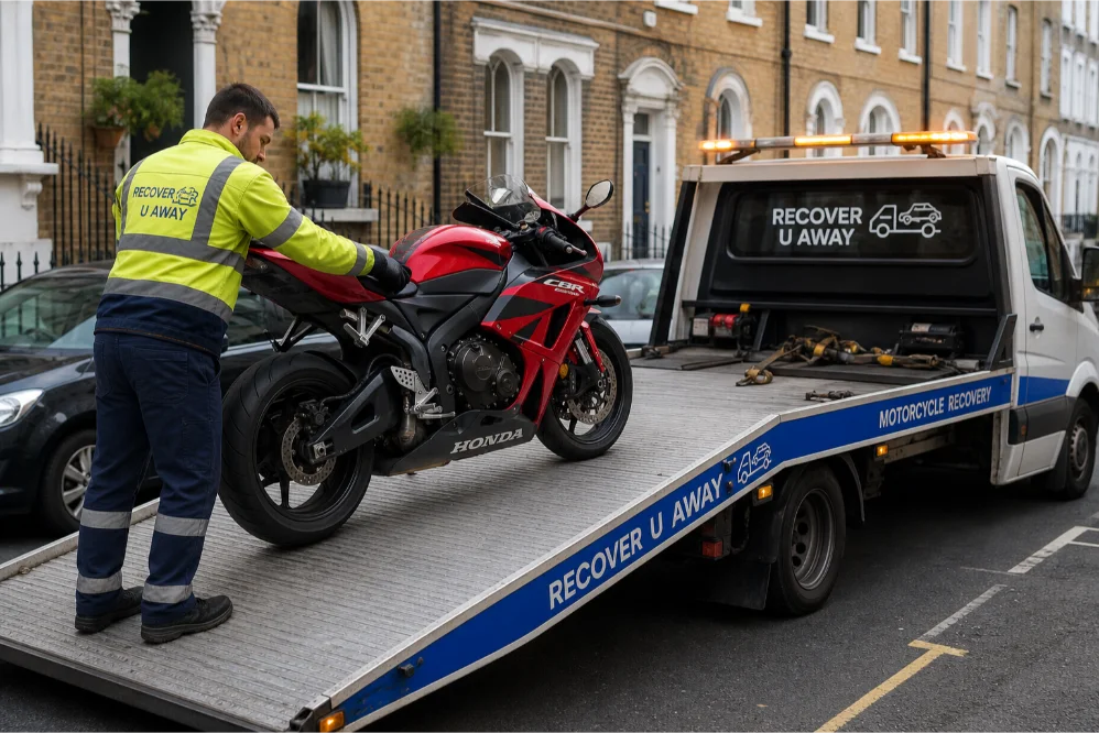 honda motorcycle towing london