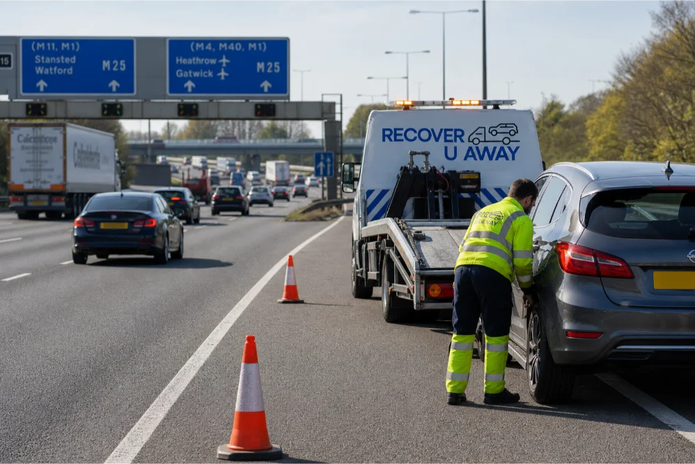 motorway car recovery m25 london