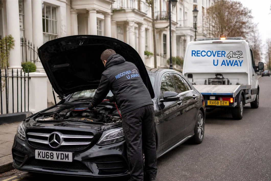 notting hill mercedes c class battery jump start