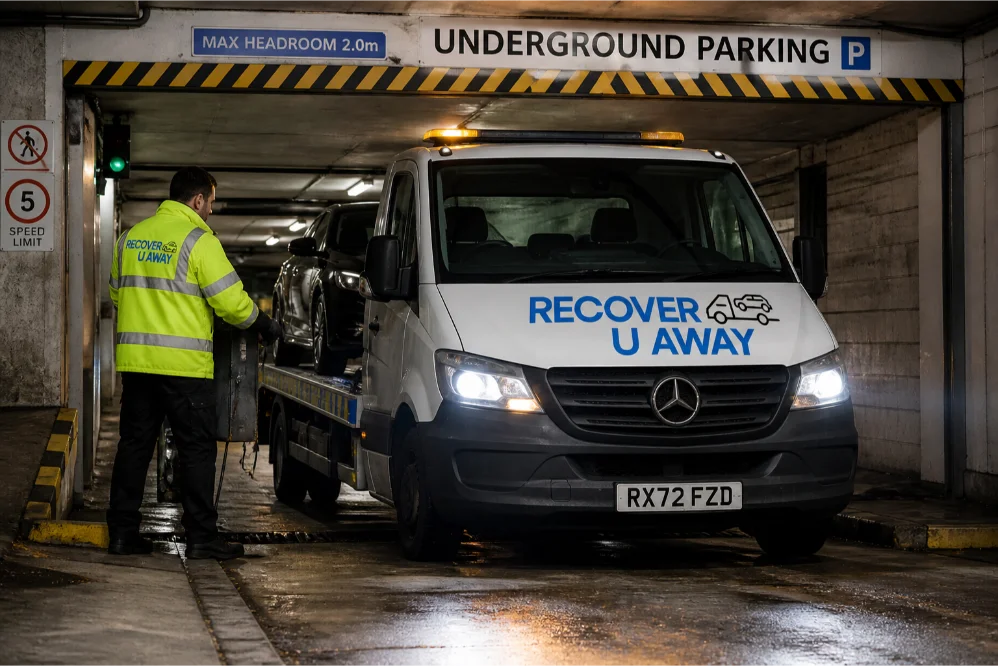 underground parking car recovery london