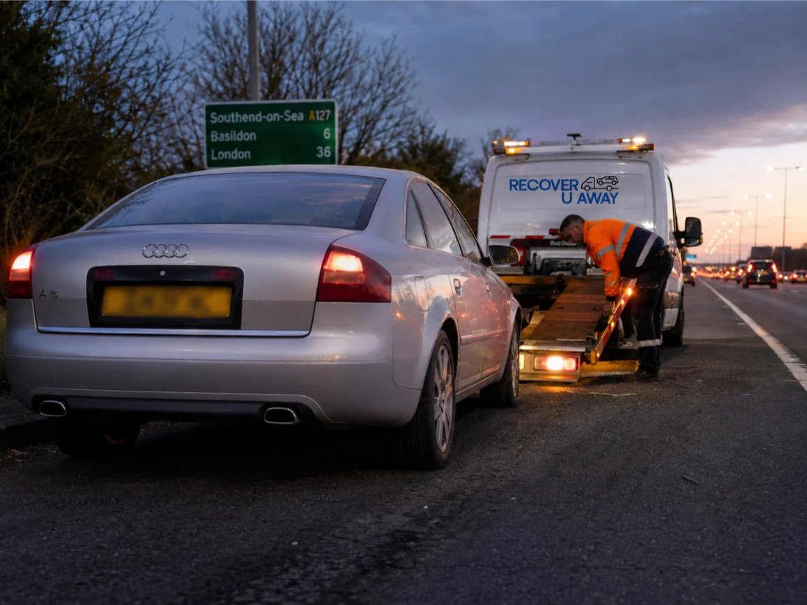 Audi A6 emergency towing in Southend-on-Sea