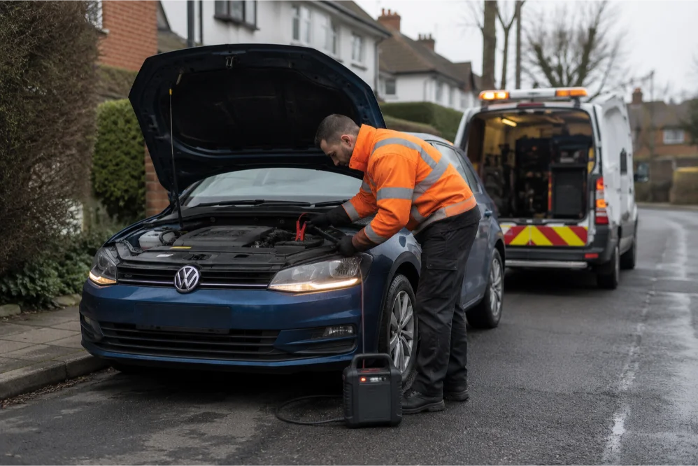 battery jump start service london