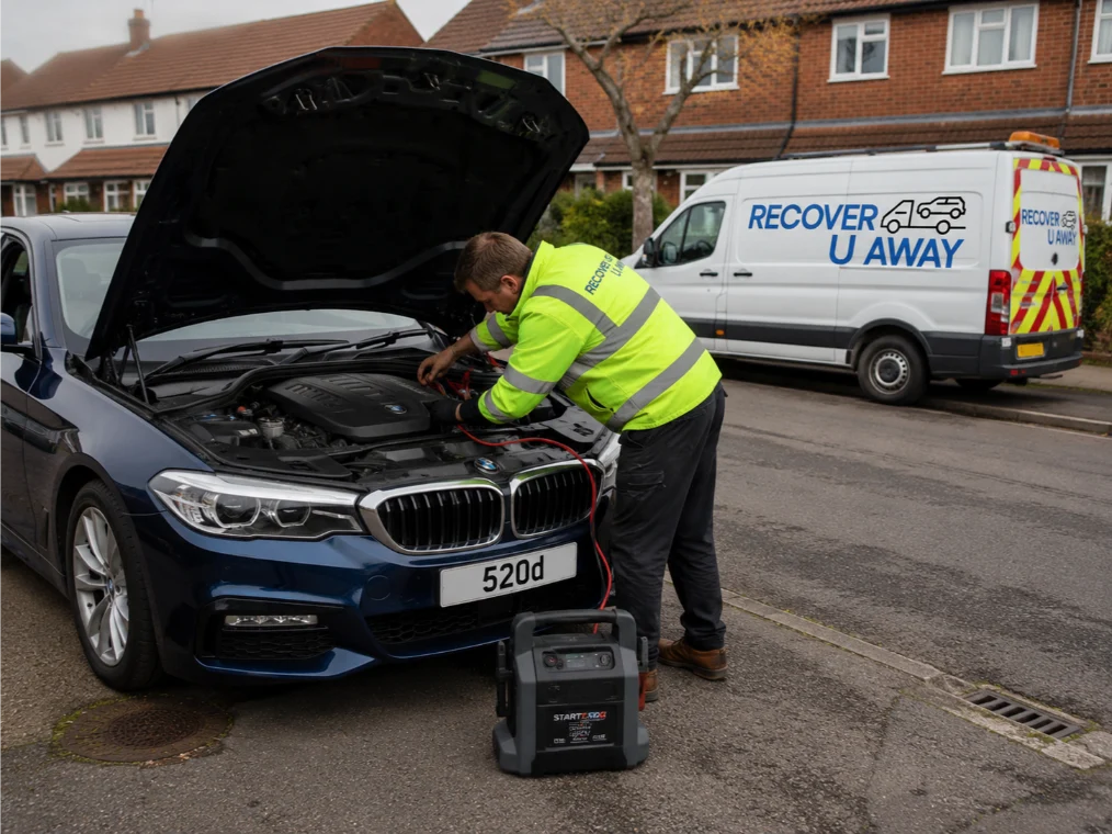 BMW 520d Battery Jump Start Brentwood