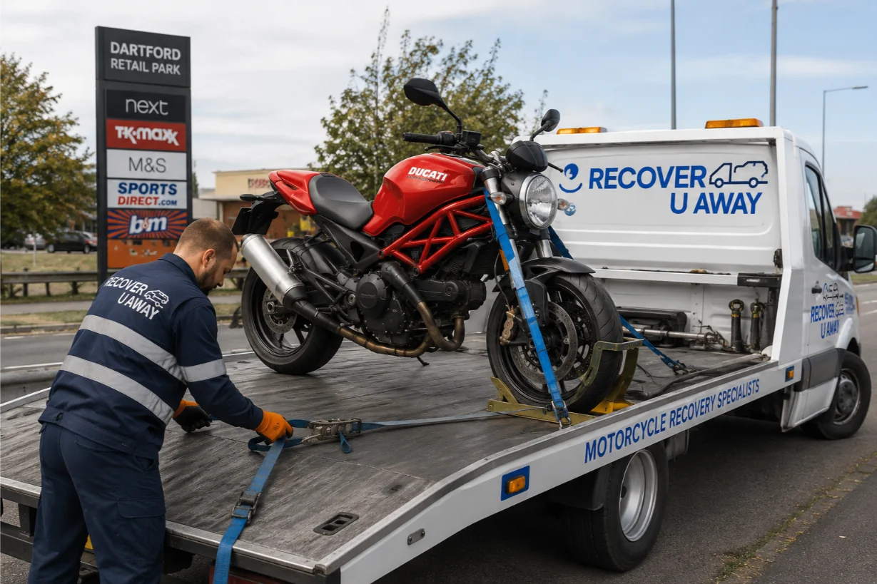 Ducati Monster Motorbike Recovery Dartford