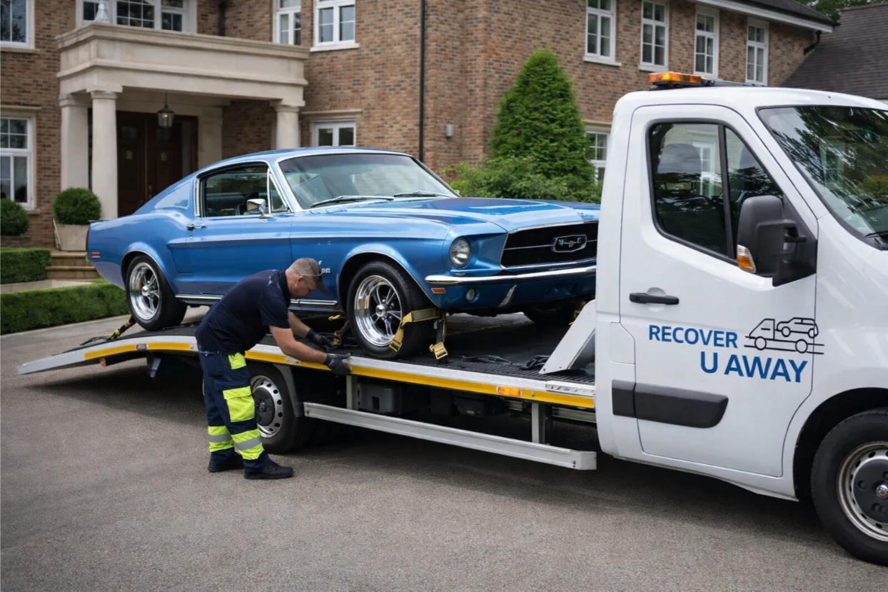 Ford Mustang Classic Car Recovery in Chigwell