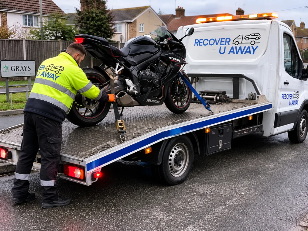 Honda CBR650R Motorbike Towing Grays