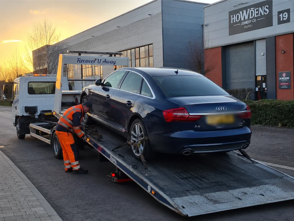 Audi Car Recovery near Industrial Estate in Brentwood
