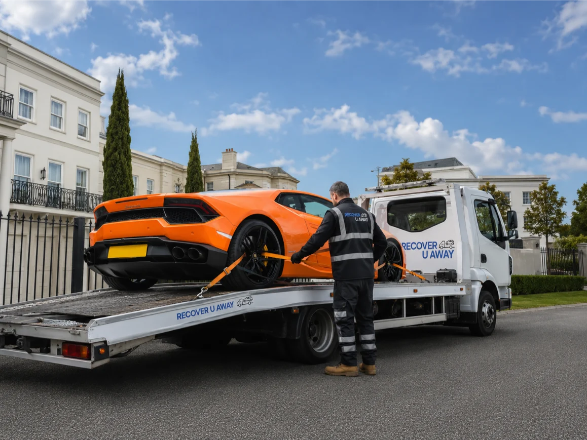 Lamborghini Huracan Luxury Car Recovery in Thurrock
