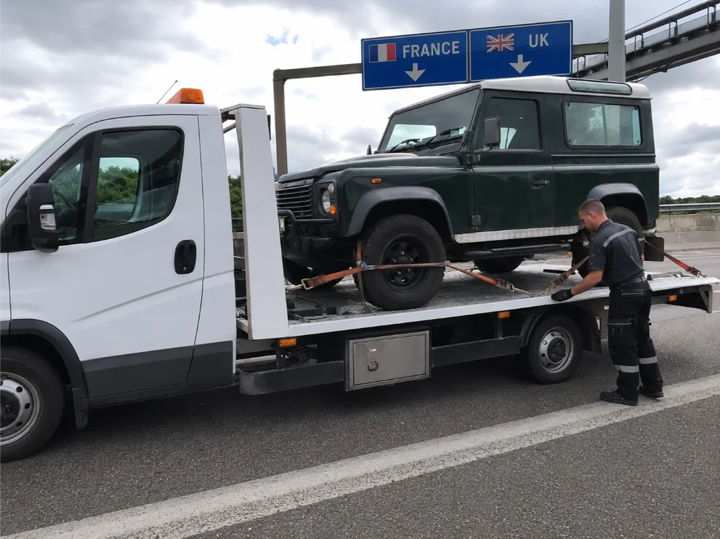 Land Rover Defender Cross Border Recovery from France to UK