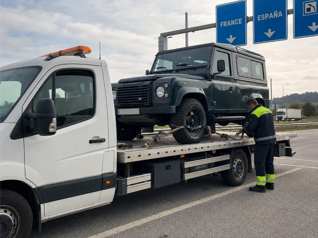Land Rover Defender Long Distance Recovery from Spain to UK