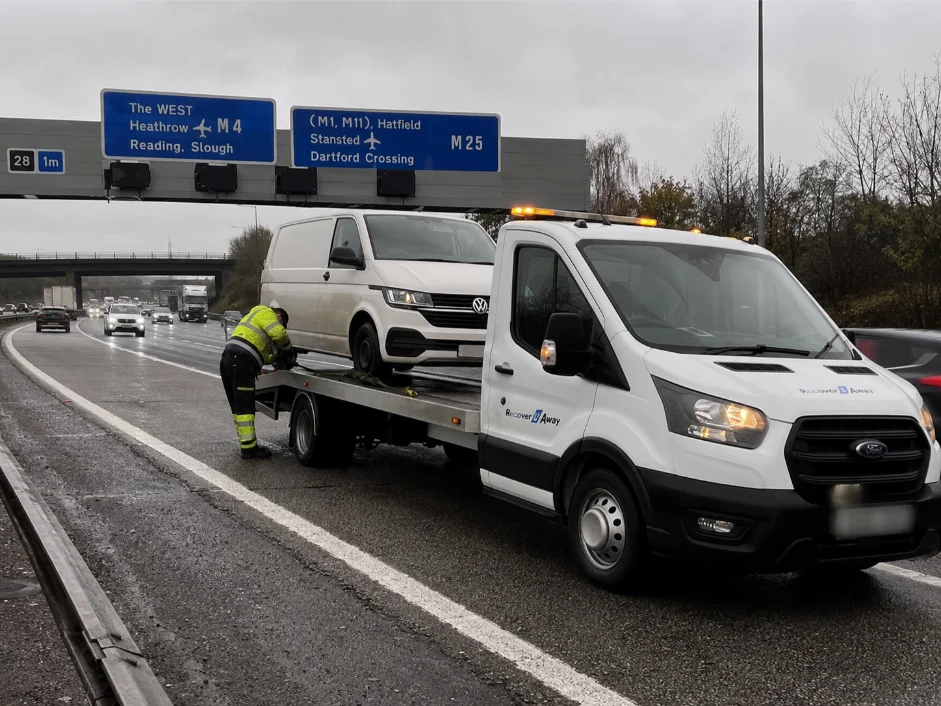 M25 Vehicle Recovery Volkswagen Van