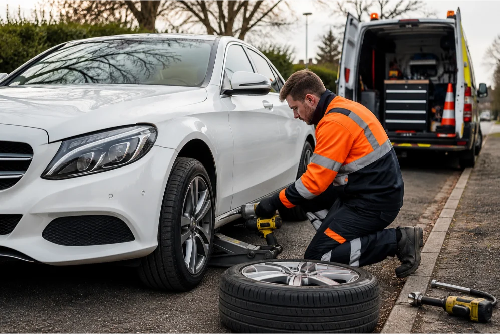 mobile tyre change service london