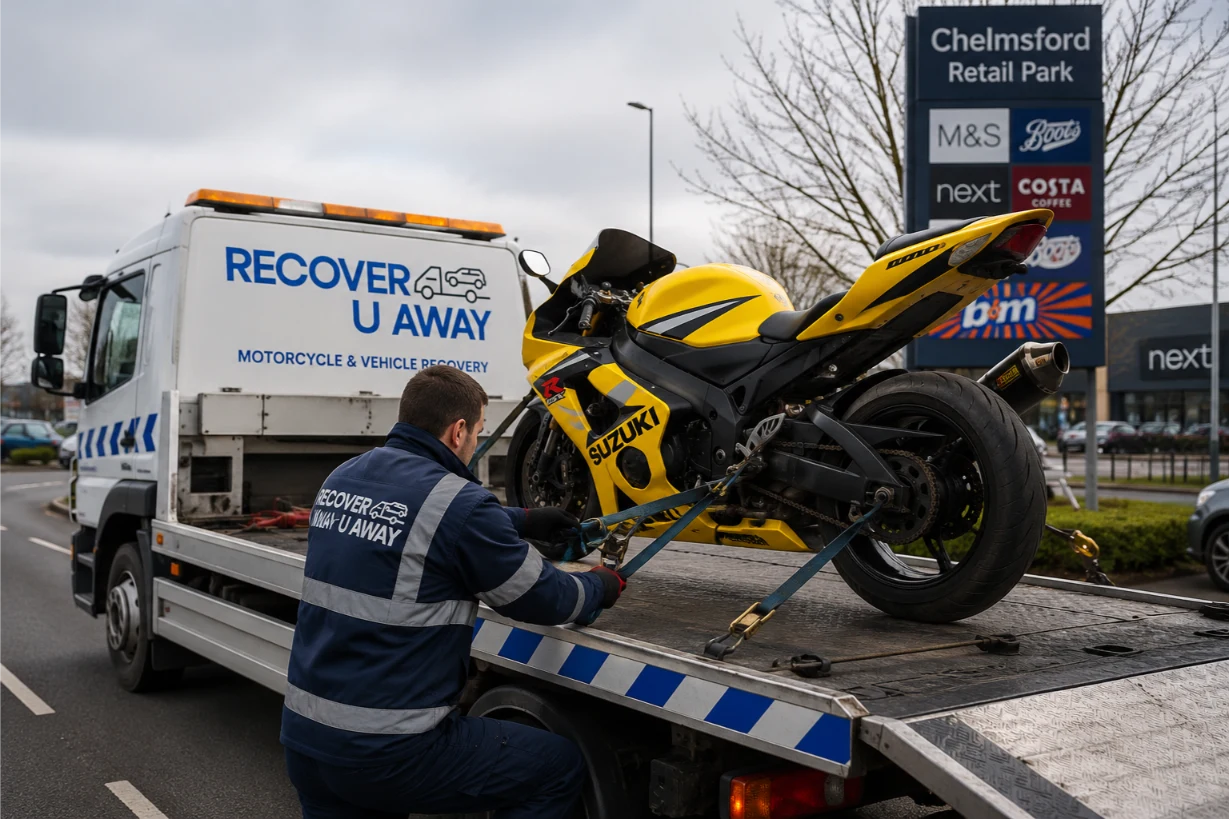 Suzuki GSX R-1000 Motorbike Recovery Chelmsford