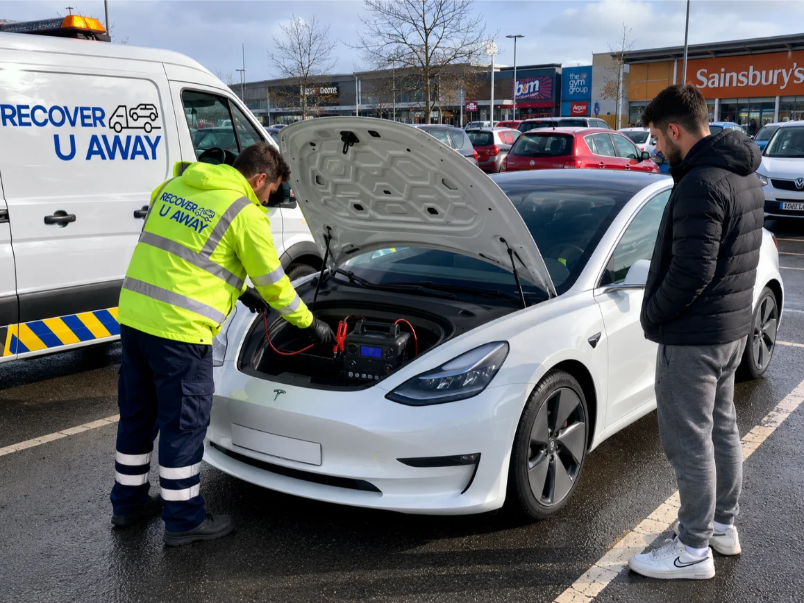Tesla Model 3 Battery Jump Start Loughton