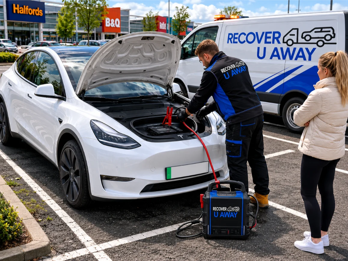Tesla Model-Y Battery Jump Start Thurrock
