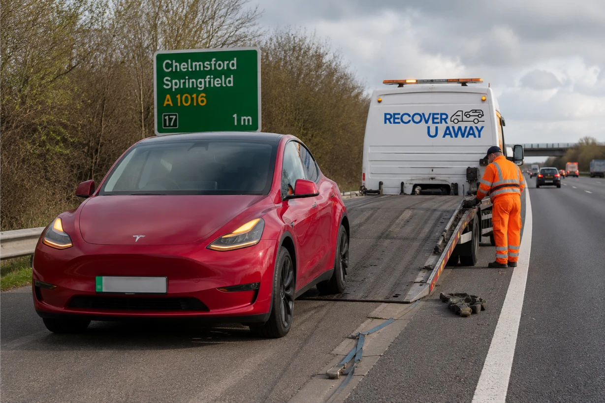Tesla Model-Y Emergency Towing Chelmsford