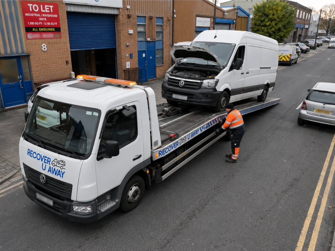Volkswagen Crafter van recovery in Walthamstow