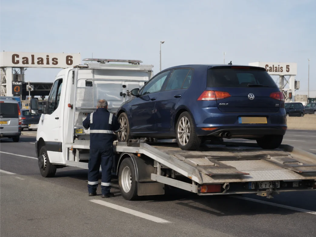 Volkswagen Golf Breakdown Recovery and transport from Calais to UK