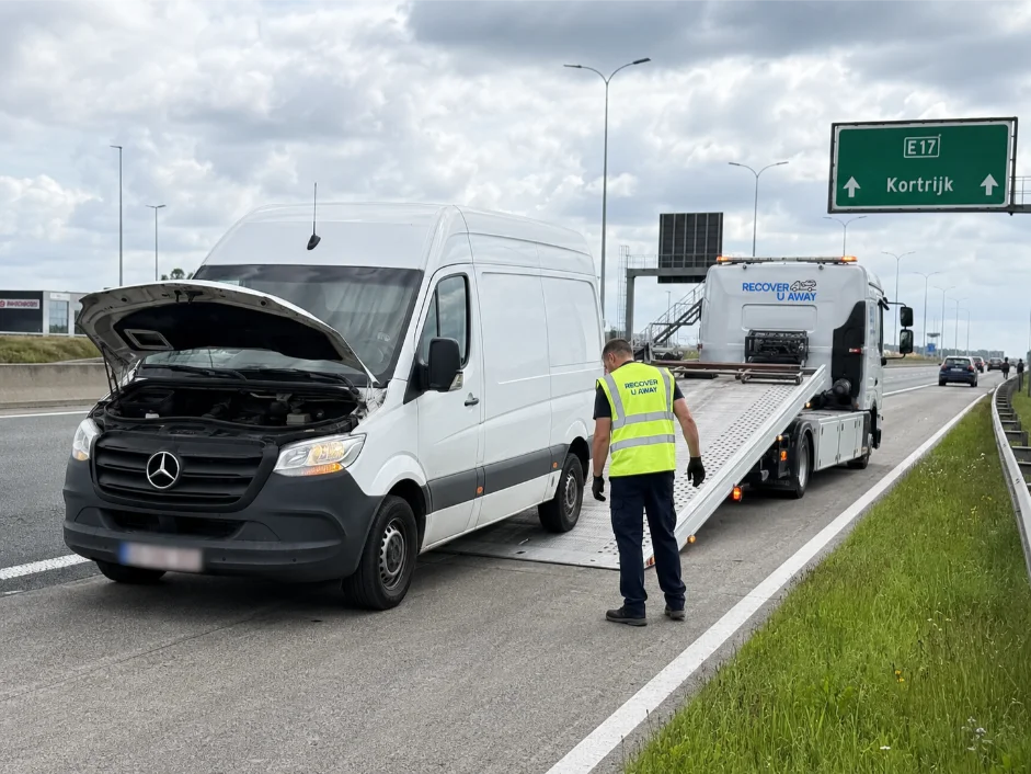 Mercedes Sprinter Van Recovery Belgium to UK