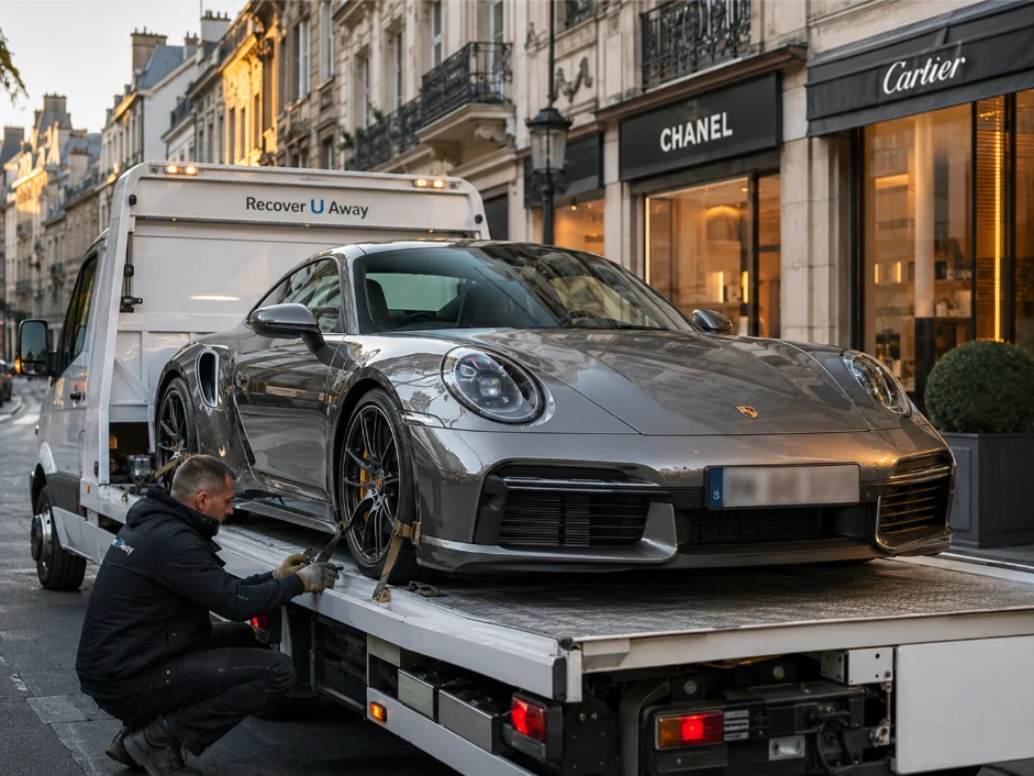 Porsche 911 Luxury Car Transport Belgium to UK
