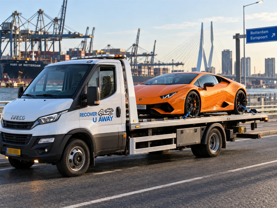 Lamborghini huracan luxury-vehicle-transport Rotterdam Netherlands