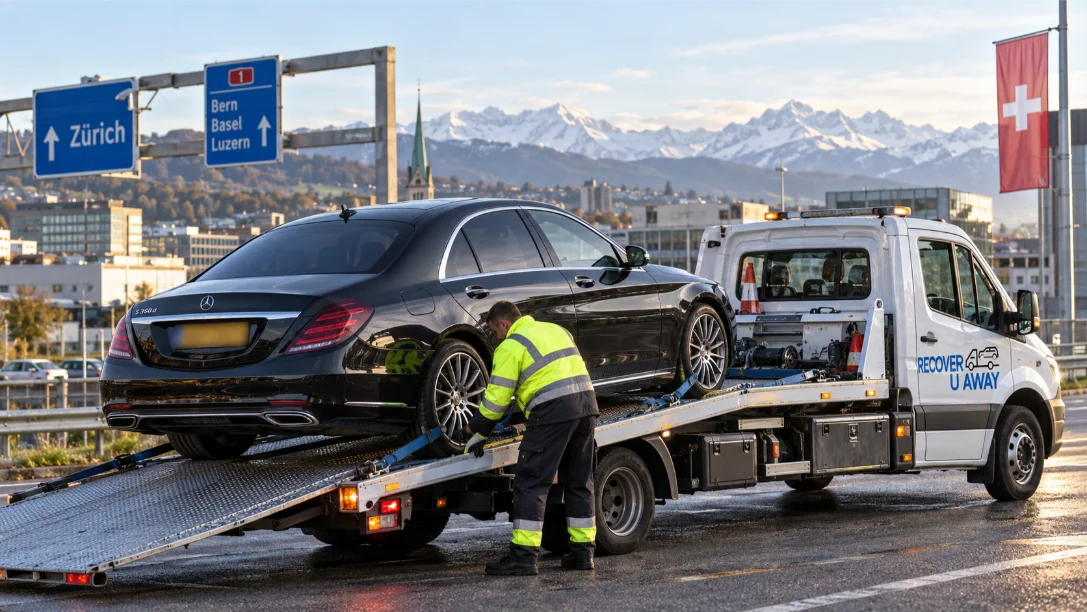 Vehicle Transport Switzerland to UK Mercedes-Benz-s-class-vehicle-transport Zurich Switzerland to UK