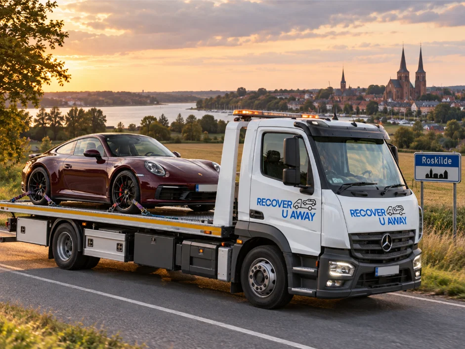 Porsche-911-prestige-vehicle-recovery-Roskilde-Denmark