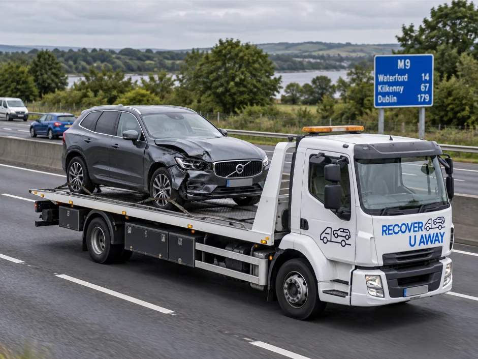 Vehicle Transport Ireland to UK Volvo-xc60-accident-damaged vehicle transport Ireland