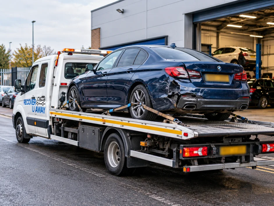 Free Accident Recovery Damaged Vehicle Transport Recovery Garage London.