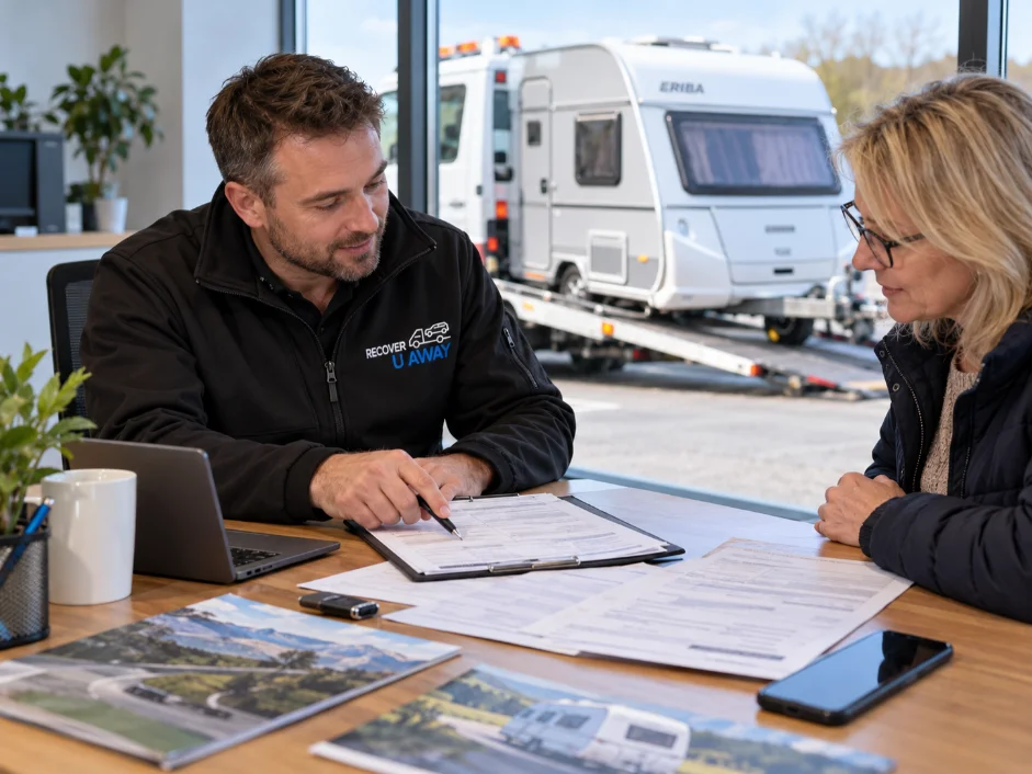European Caravan Recovery Eriba Caravan Recovery Documentation Europe To UK.