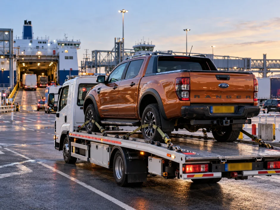 European 4x4 Recovery Ford Ranger 4x4 recovery Europe to UK.