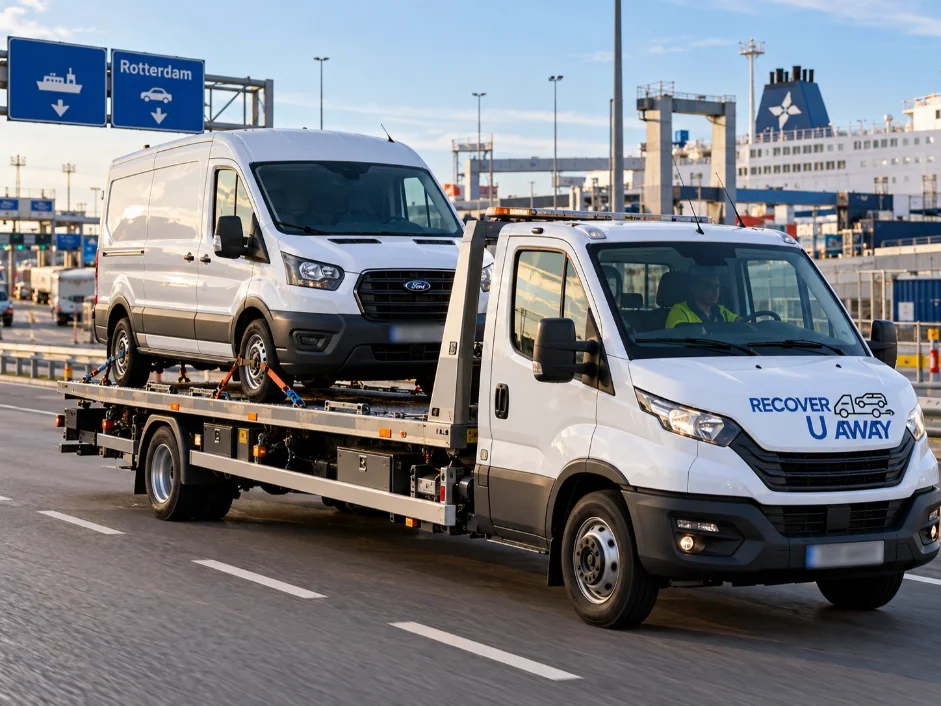 Insurance Vehicle Repatriation Ford Transit Vehicle Repatriation Europe To UK.