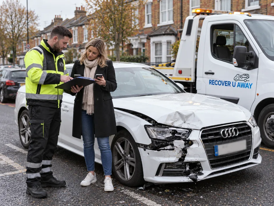 Free Accident Recovery Insurance Claim Documentation Vehicle Recovery London.